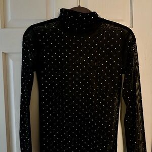 Forever 21 Black and White Polka Dot Top